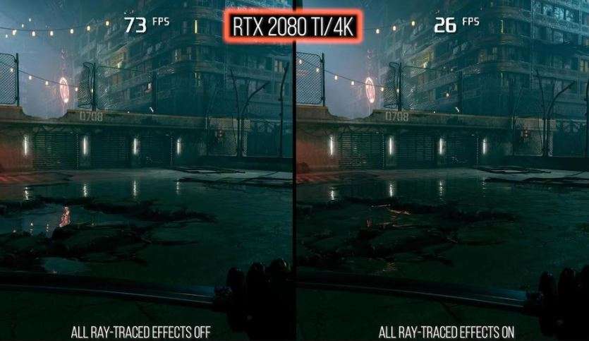 depicting ray-tracing on an RTX card